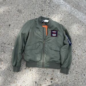 Evisu bomber Jacket Mens 95 military Bounty Hunter Embroidered Back hits